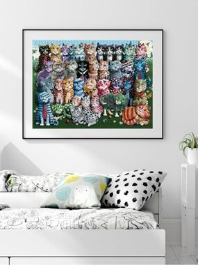 NEW Cat Family Reunion 1000 pc jigsaw puzzle Sealed